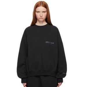 Black reflective Essentials Fear of god sweater